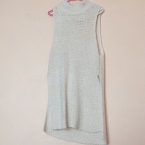 Cream sweater dress/overlay